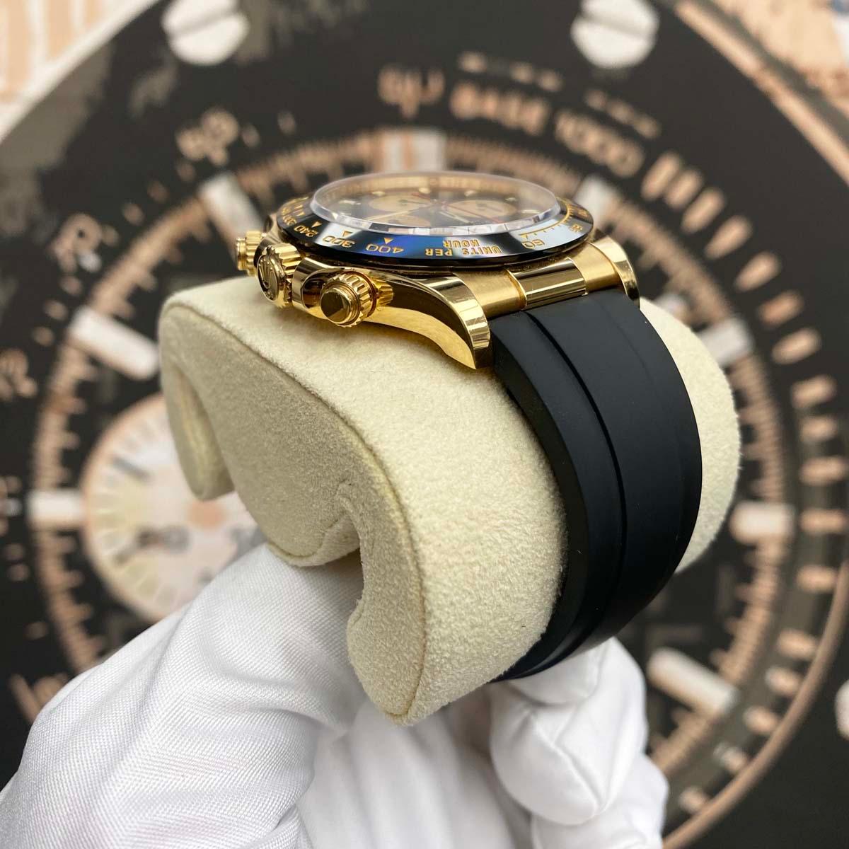 Rolex Daytona 40mm Oyster Flex 116518LN "Paul Newman" Black Dial - Gotham Trading