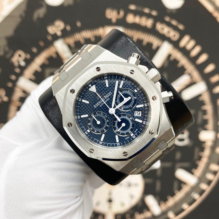 Audemars Piguet Royal Oak Chronograph 39mm 25860ST Blue Dial Pre-Owned - Gotham Trading
