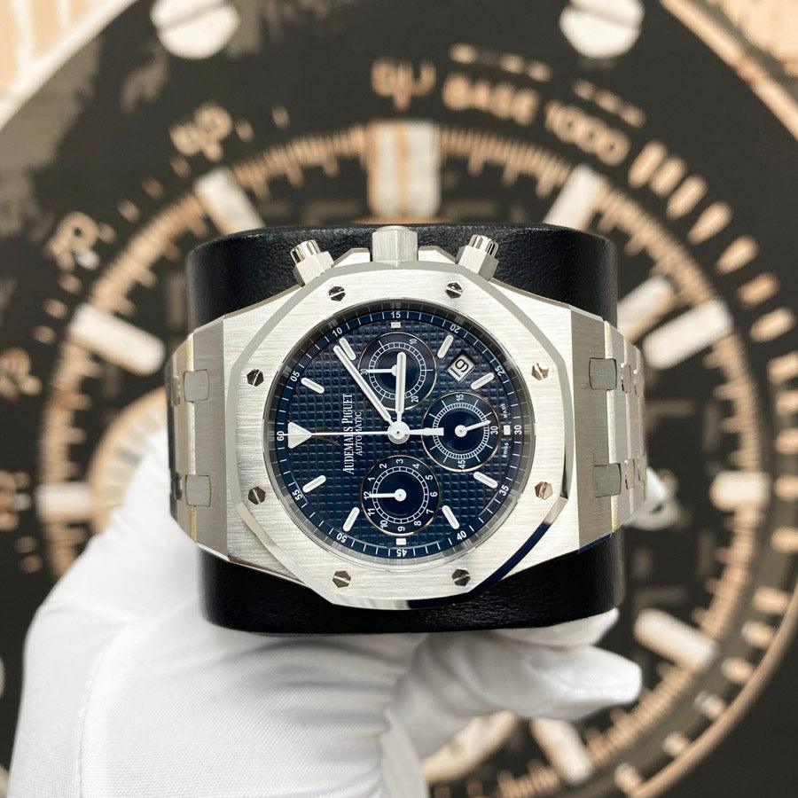 Audemars Piguet Royal Oak Chronograph 39mm 25860ST Blue Dial Pre-Owned - Gotham Trading