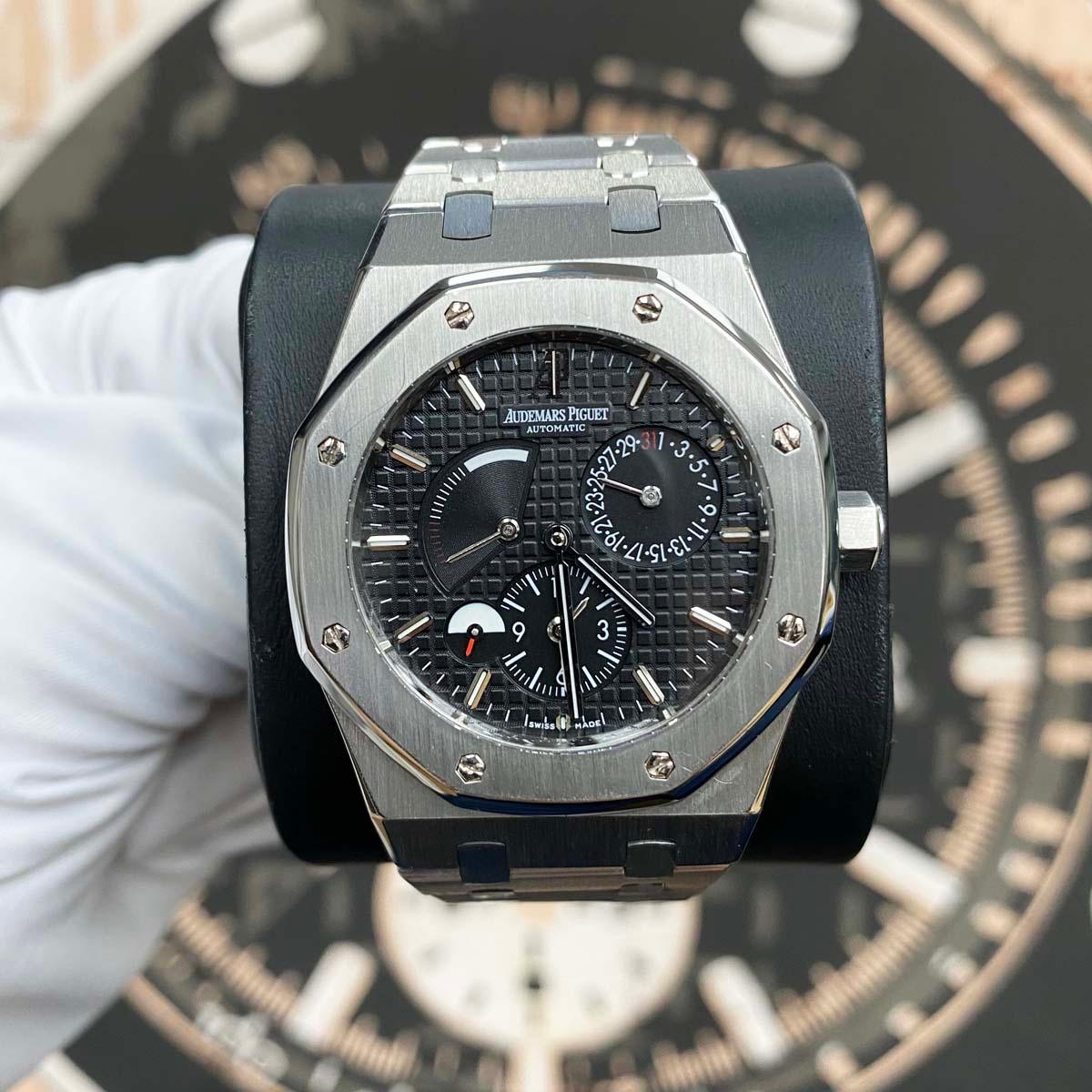 Audemars Piguet Royal Oak GMT Dual Time 39mm 26120ST Black Dial Pre-Owned - Gotham Trading