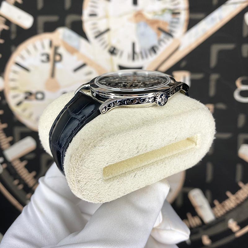 Patek Philippe Calatrava Volutes And Arabesques 38mm 5088-100P-001 Black Enamel Dial Pre-Owned