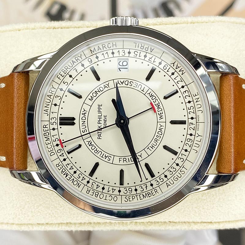 Patek Philippe Calatrava Complications Weekly Calendar 40mm 5212A-001 Silver Dial Pre-Owned