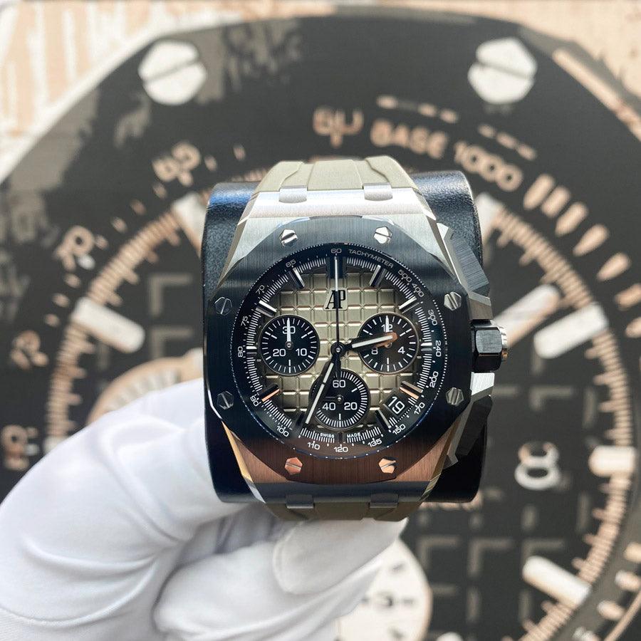Audemars Piguet Royal Oak Offshore Chronograph 43mm 26420SO Light Brown Dial Pre-Owned - Gotham Trading