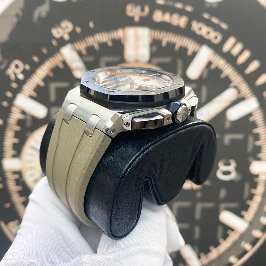 Audemars Piguet Royal Oak Offshore Chronograph 43mm 26420SO Light Brown Dial Pre-Owned - Gotham Trading