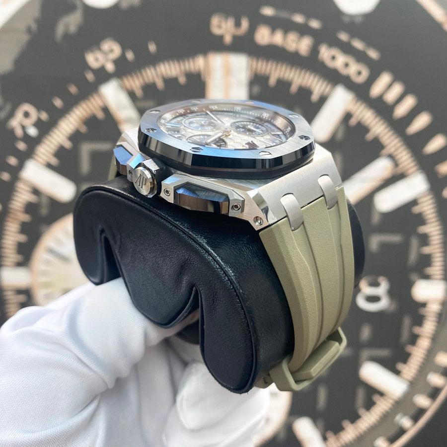 Audemars Piguet Royal Oak Offshore Chronograph 43mm 26420SO Light Brown Dial Pre-Owned - Gotham Trading