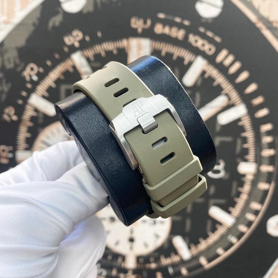 Audemars Piguet Royal Oak Offshore Chronograph 43mm 26420SO Light Brown Dial Pre-Owned - Gotham Trading