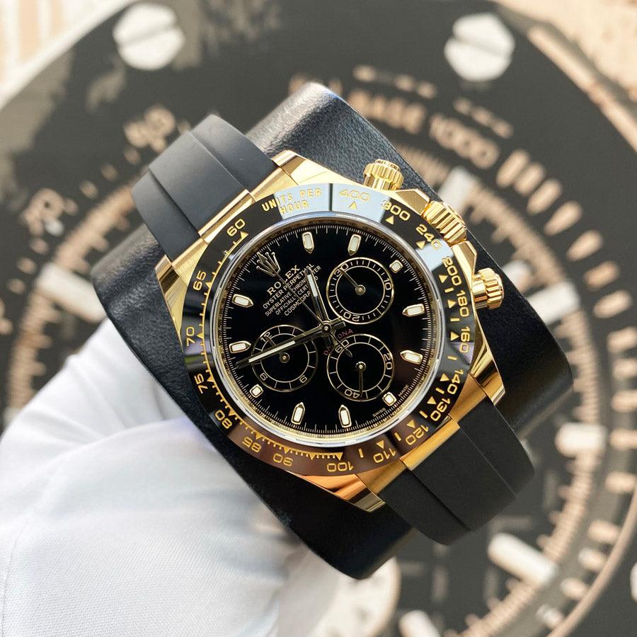 Rolex Daytona 40mm Oyster Flex 116518LN Black Dial Pre-Owned - Gotham Trading