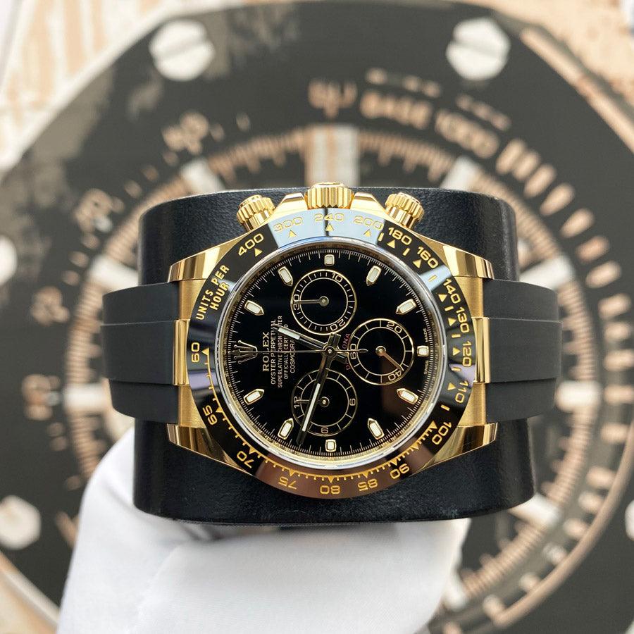 Rolex Daytona 40mm Oyster Flex 116518LN Black Dial Pre-Owned - Gotham Trading