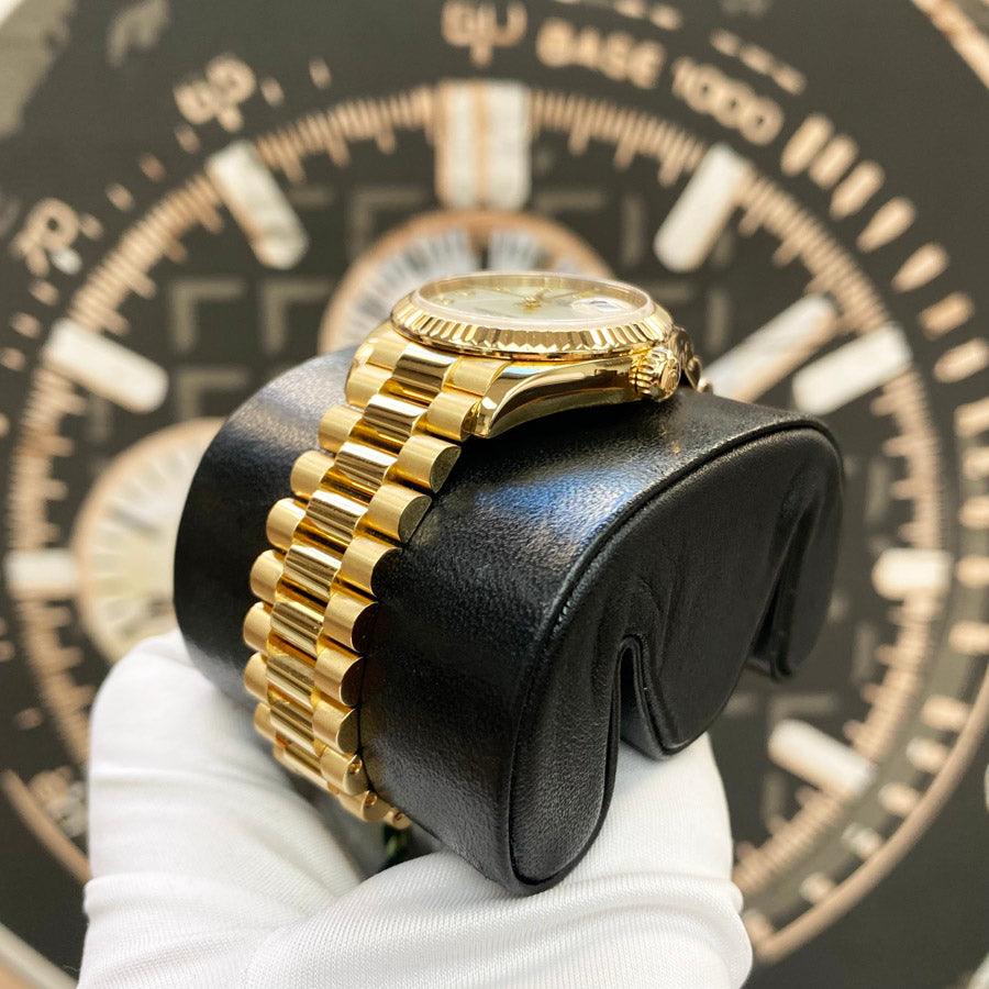 Rolex Lady-Datejust Mother Of Pearl Diamond Dial Fluted Bezel 28mm 279178 Pre-Owned - Gotham Trading