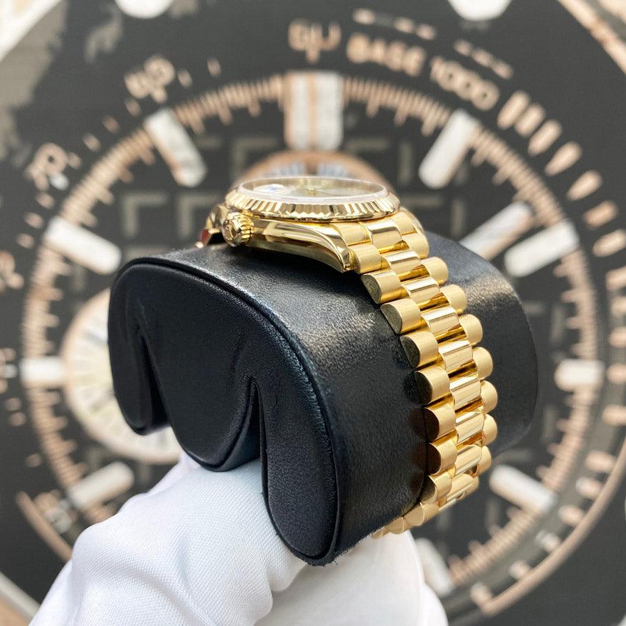 Rolex Lady-Datejust Mother Of Pearl Diamond Dial Fluted Bezel 28mm 279178 Pre-Owned - Gotham Trading