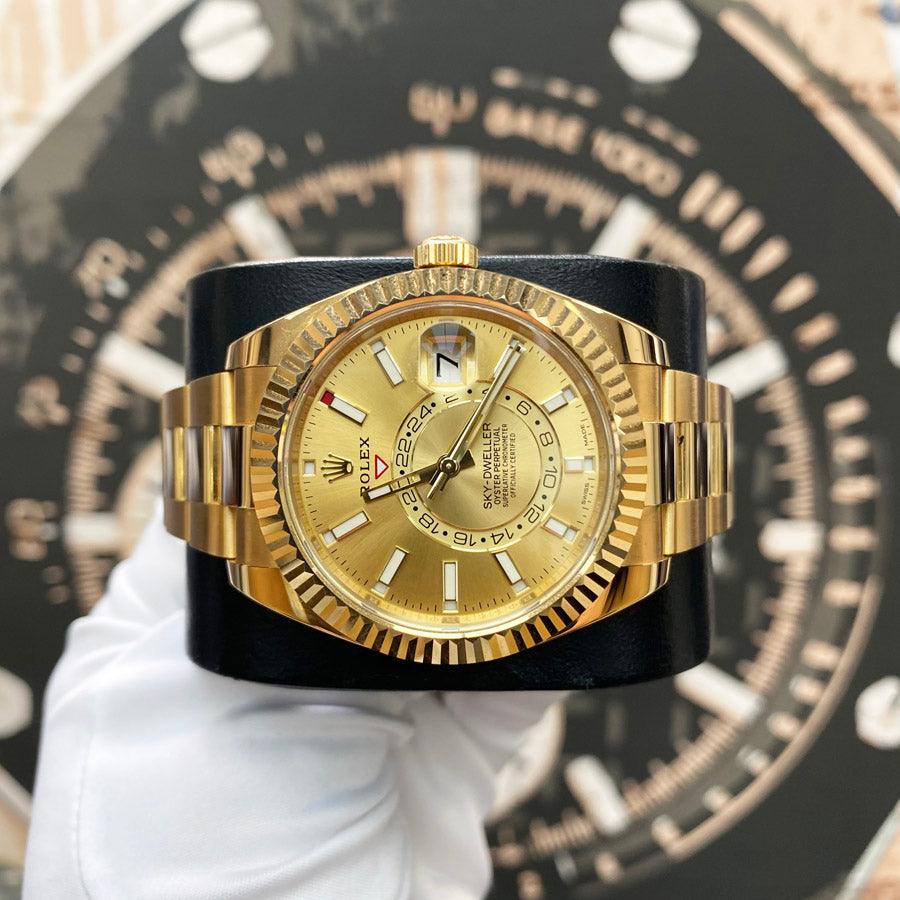 Rolex Sky-Dweller 42mm 326938 Champagne Dial Pre-Owned - Gotham Trading