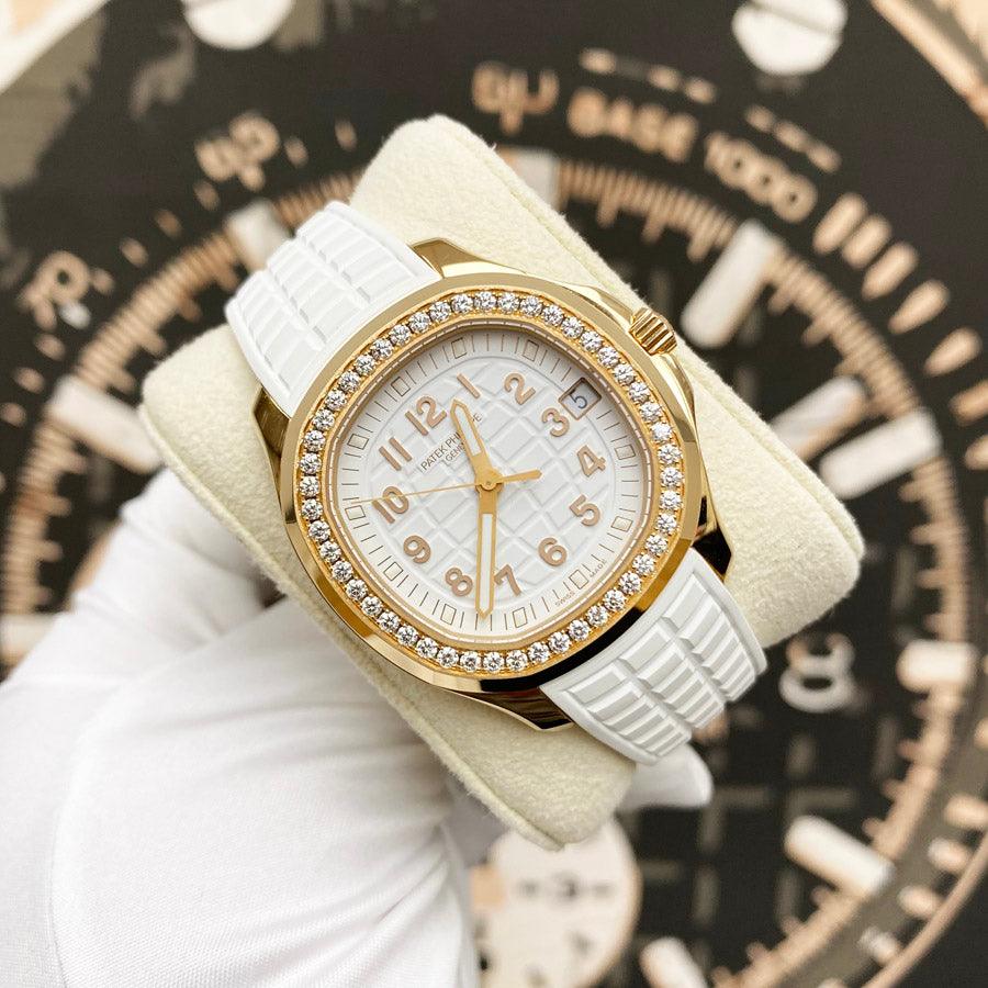 Patek Philippe Aquanaut Self-Winding 38mm 5268-200R-001 White Dial Pre-Owned - Gotham Trading