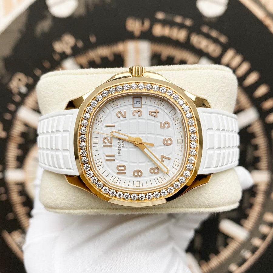 Patek Philippe Aquanaut Self-Winding 38mm 5268-200R-001 White Dial Pre-Owned - Gotham Trading