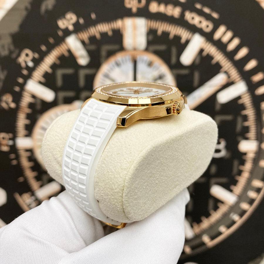 Patek Philippe Aquanaut Self-Winding 38mm 5268-200R-001 White Dial Pre-Owned - Gotham Trading