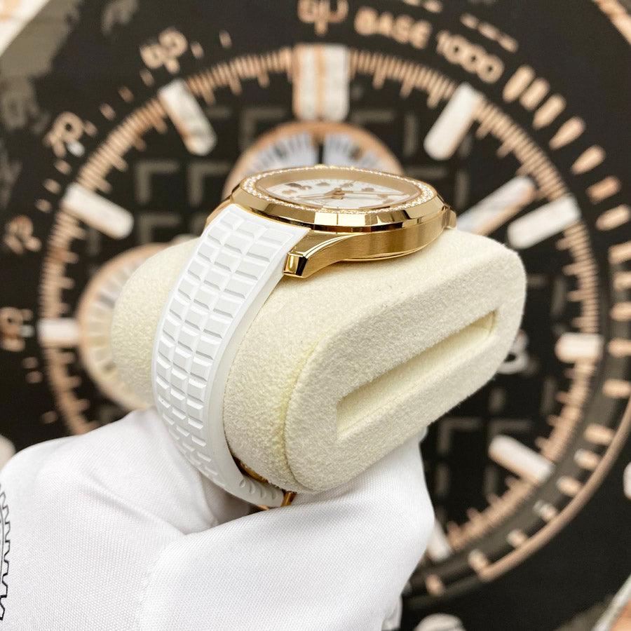 Patek Philippe Aquanaut Self-Winding 38mm 5268-200R-001 White Dial Pre-Owned - Gotham Trading