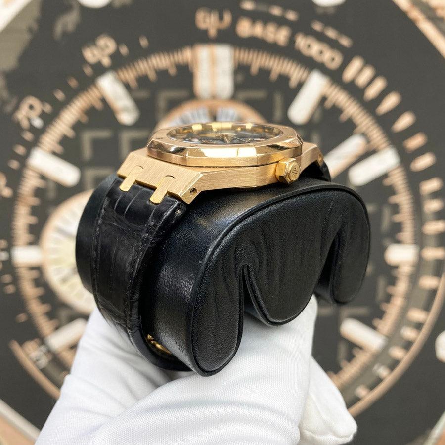 Audemars Piguet Royal Oak GMT Dual Time 39mm 26120OR.OO.D002CR.01 Black Dial Pre-Owned - Gotham Trading