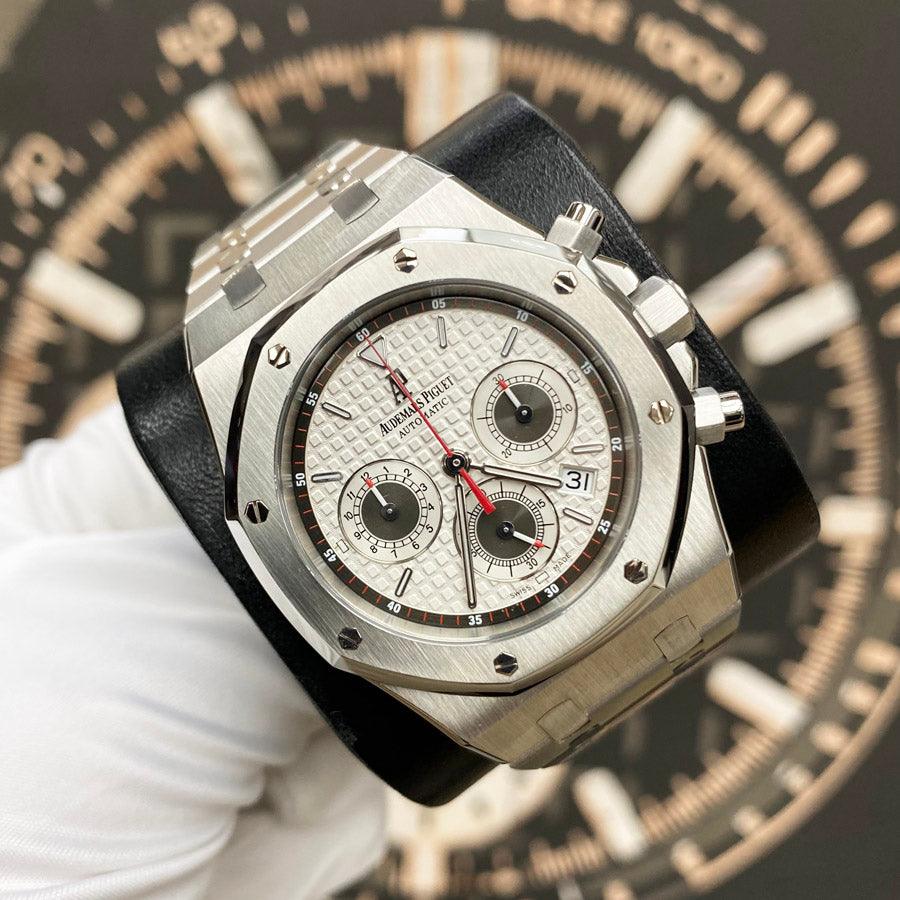 Audemars Piguet Royal Oak Chronograph 39mm 26300ST White Dial Pre-Owned - Gotham Trading