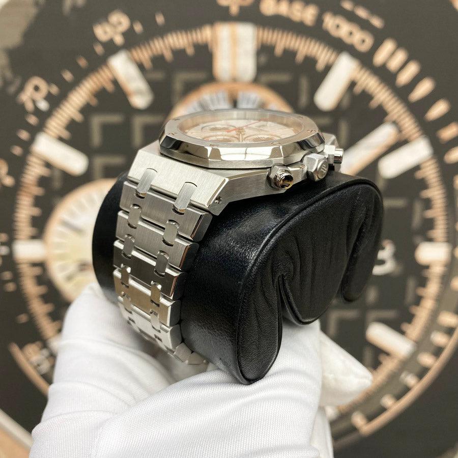 Audemars Piguet Royal Oak Chronograph 39mm 26300ST White Dial Pre-Owned - Gotham Trading