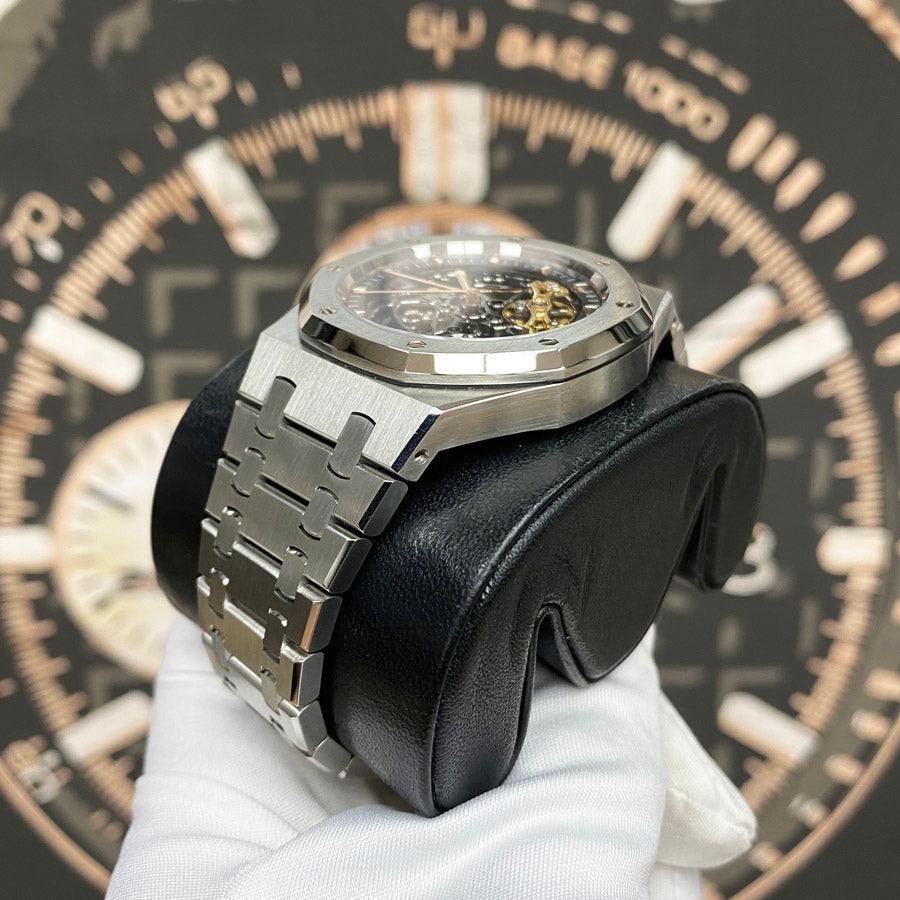 Audemars Piguet Royal Oak 41mm 15407ST.OO.1220ST.01 Openworked Dial Pre-Owned - Gotham Trading