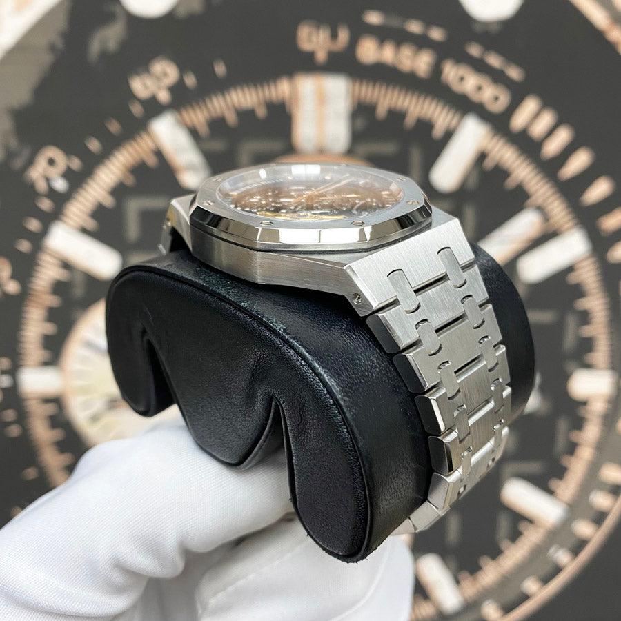 Audemars Piguet Royal Oak 41mm 15407ST.OO.1220ST.01 Openworked Dial Pre-Owned - Gotham Trading