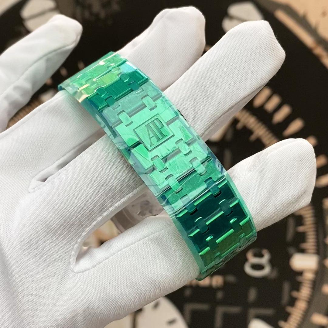 Audemars Piguet Royal Oak Self Winding 41mm 15510ST.OO.1320ST.09 Green Dial - Gotham Trading