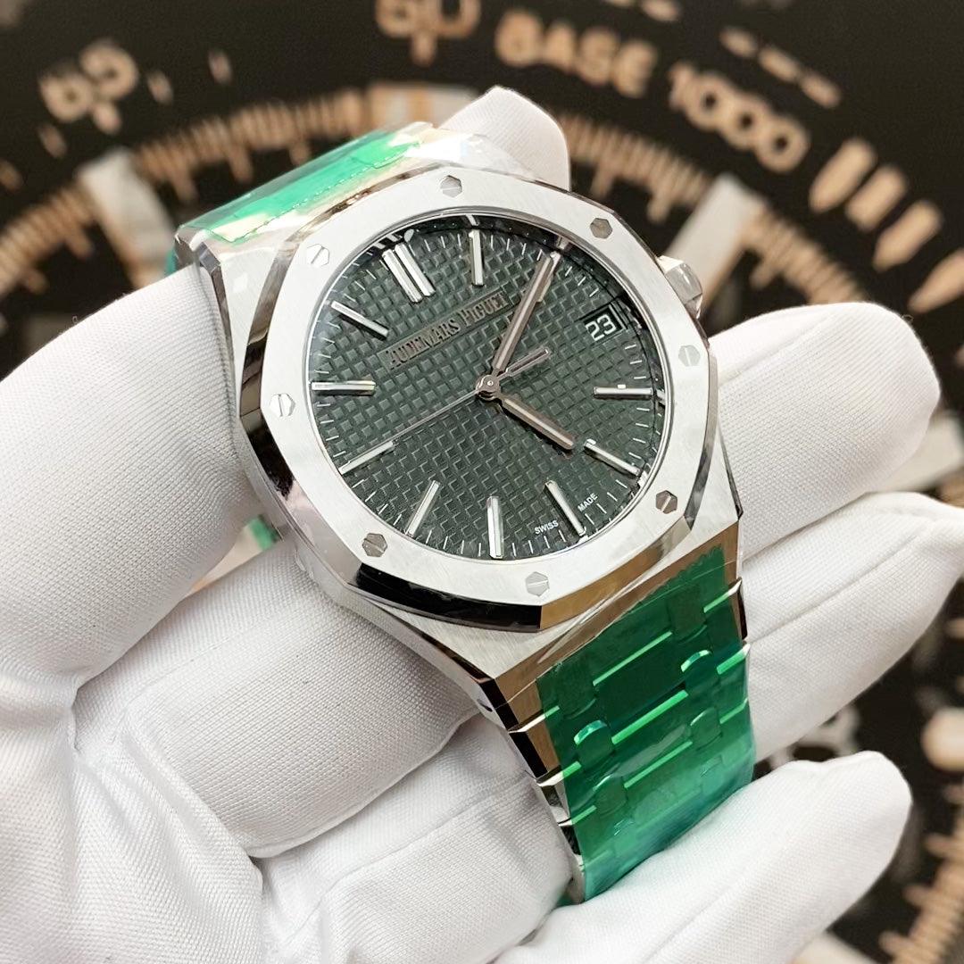 Audemars Piguet Royal Oak Self Winding 41mm 15510ST.OO.1320ST.09 Green Dial - Gotham Trading