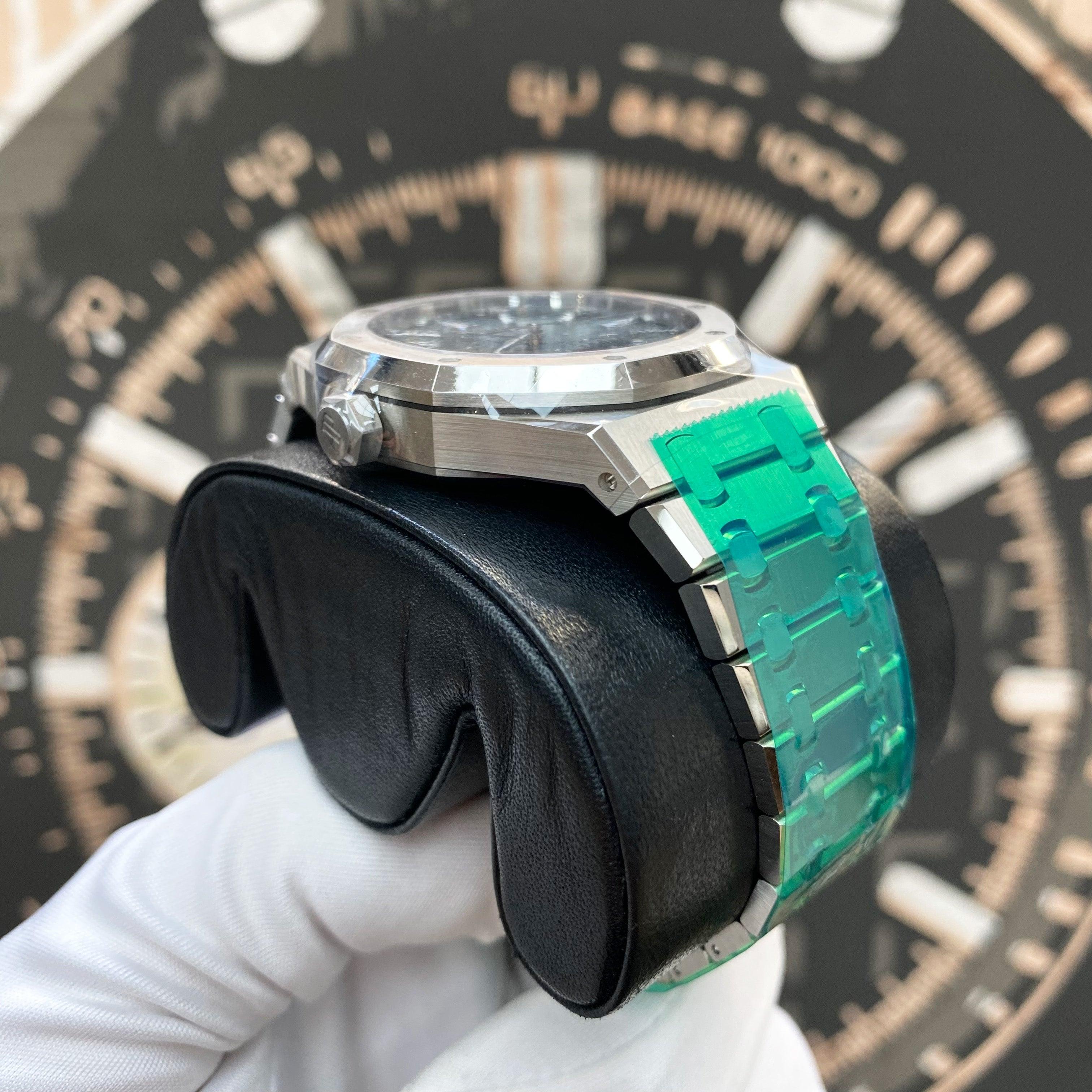 Audemars Piguet Royal Oak Self Winding 41mm 15510ST.OO.1320ST.09 Green Dial - Gotham Trading
