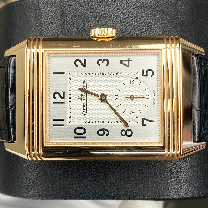 Jaeger-LeCoultre Reverso Duoface Small Seconds White / Black Dial 47mm Q3842520 Pre-Owned
