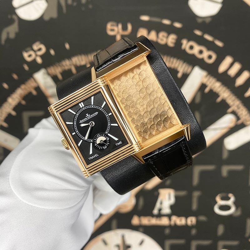 Jaeger-LeCoultre Reverso Duoface Small Seconds White / Black Dial 47mm Q3842520 Pre-Owned