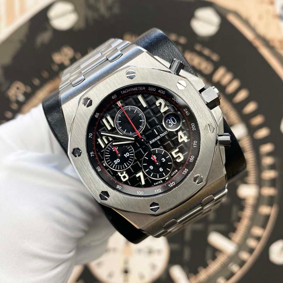 Audemars Piguet Royal Oak Offshore Chronograph 42mm 26470ST.OO.1000ST.01 Black Dial Pre-Owned - Gotham Trading