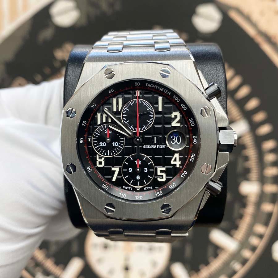 Audemars Piguet Royal Oak Offshore Chronograph 42mm 26470ST.OO.1000ST.01 Black Dial Pre-Owned - Gotham Trading