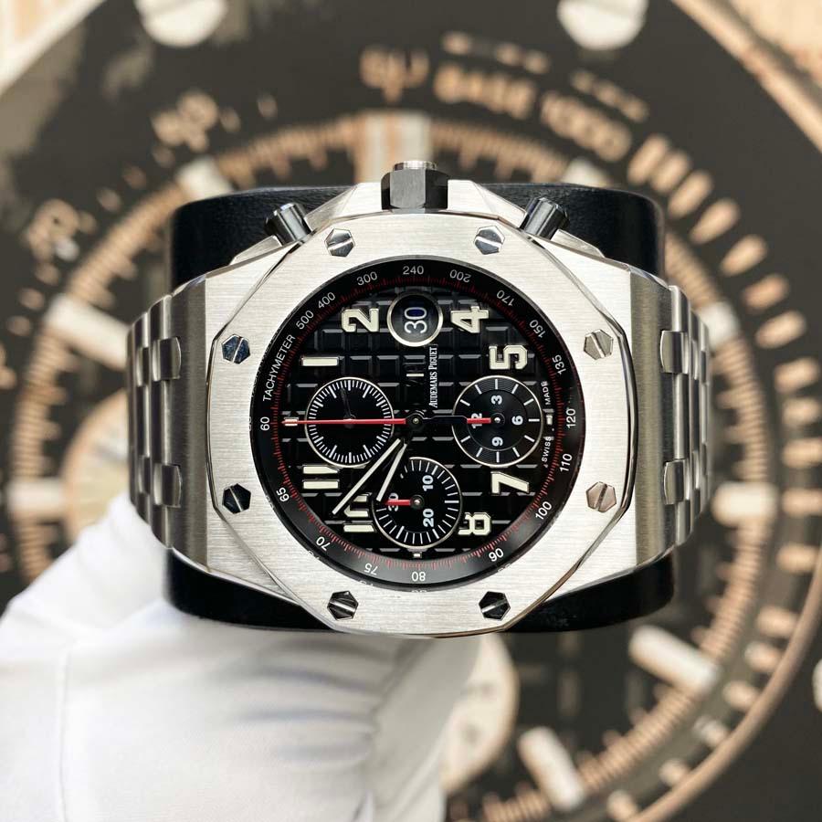 Audemars Piguet Royal Oak Offshore Chronograph 42mm 26470ST.OO.1000ST.01 Black Dial Pre-Owned - Gotham Trading