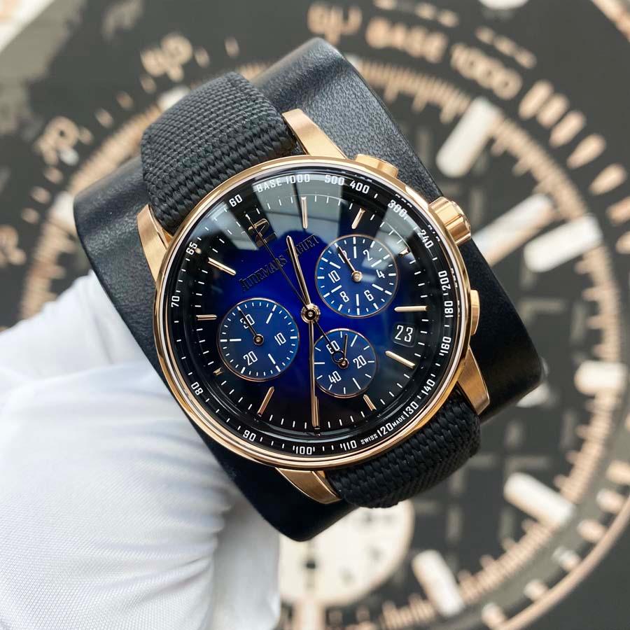 Audemars Piguet Code 11.59 41mm 26393OR.OO.A002KB.03 Smoked Blue Dial - Gotham Trading