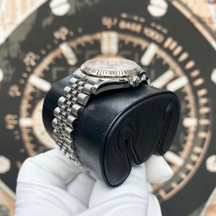 Rolex Datejust Pink Diamond Dial Fluted Bezel 31mm 278274 Pre-Owned - Gotham Trading