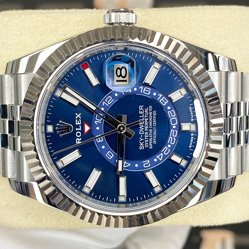 Rolex Sky-Dweller 42mm Blue Dial 336934 Jubilee Pre-Owned