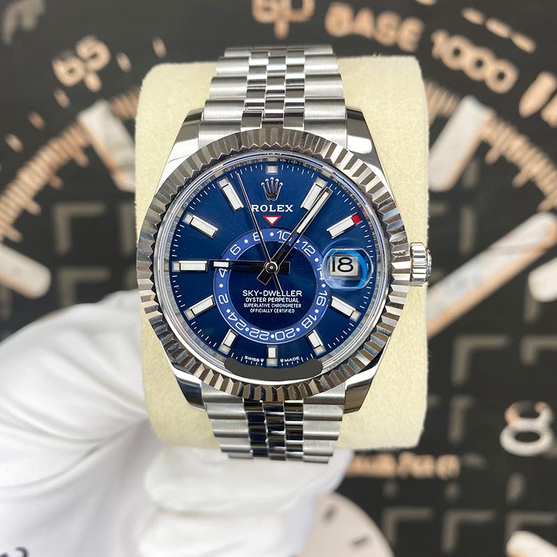 Rolex Sky-Dweller 42mm Blue Dial 336934 Jubilee Pre-Owned