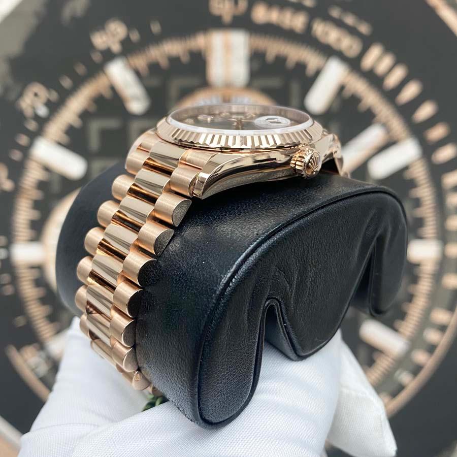 Rolex Day-Date 36mm 128235 Slate Grey Diamond Dial - Gotham Trading