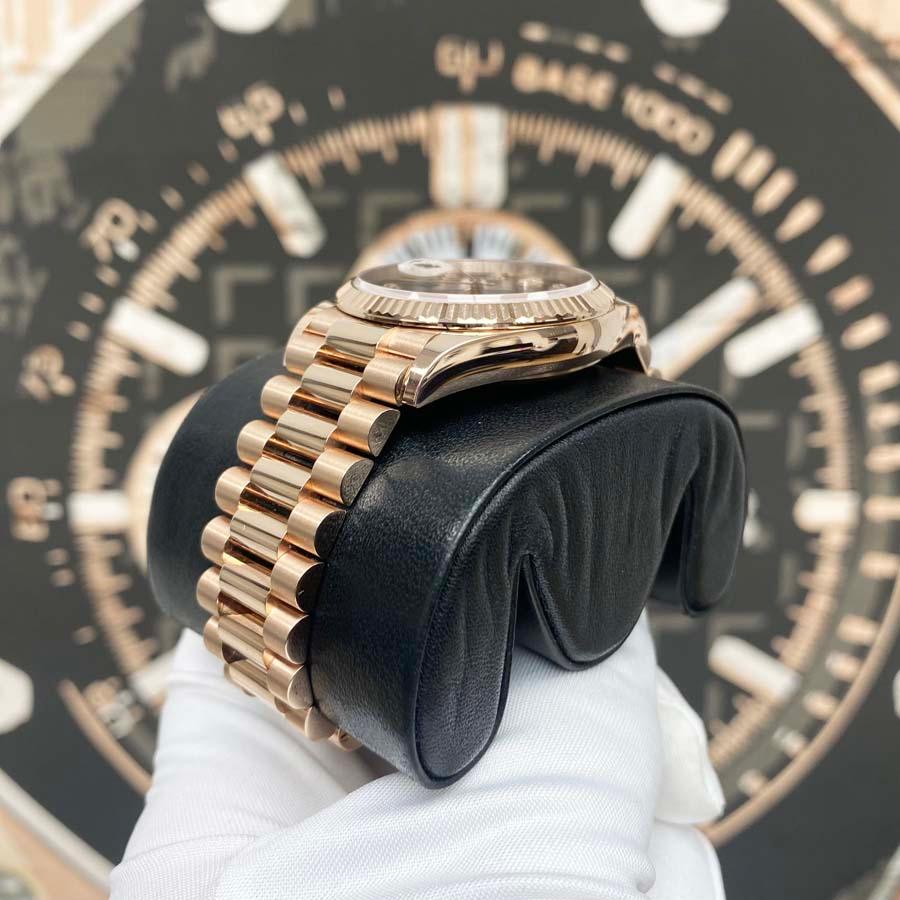 Rolex Day-Date 36mm 128235 Slate Grey Diamond Dial - Gotham Trading