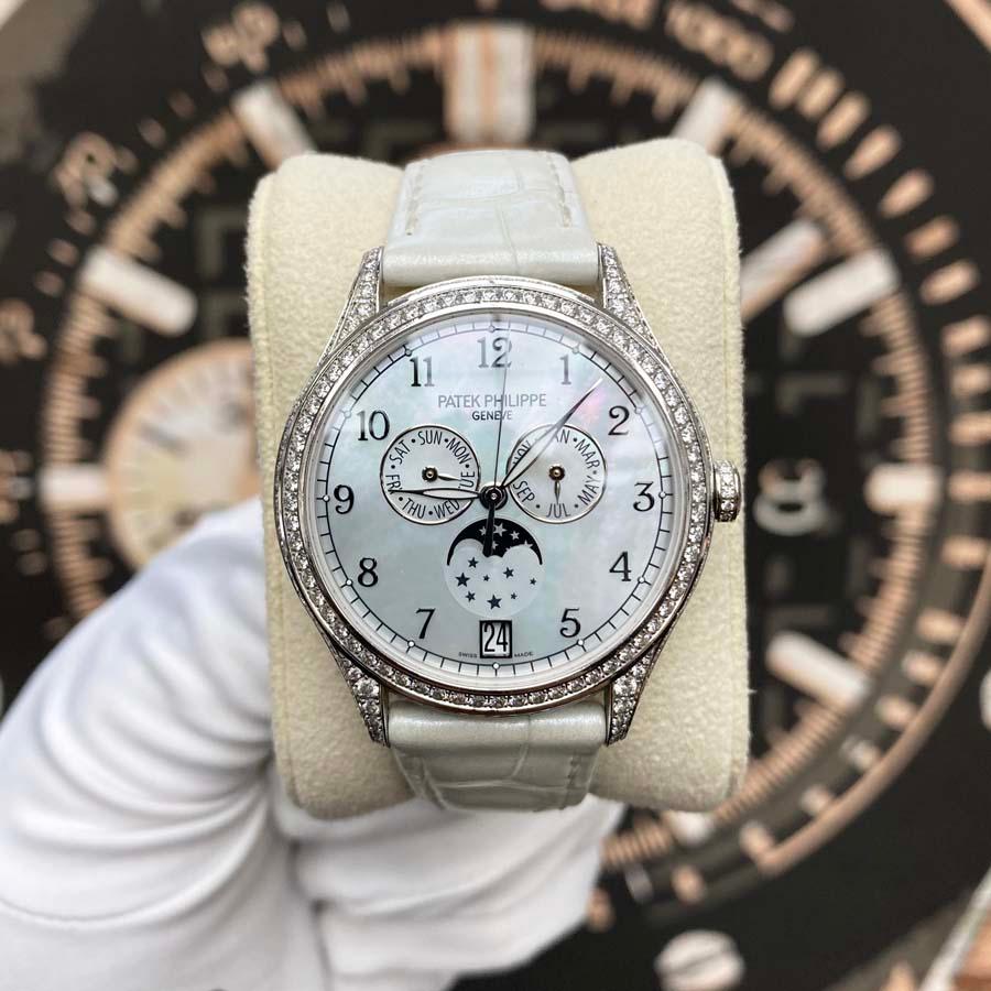 Patek Philippe Annual Calendar Complication 38mm 4948G Mother Of Pearl Dial Pre-Owned - Gotham Trading