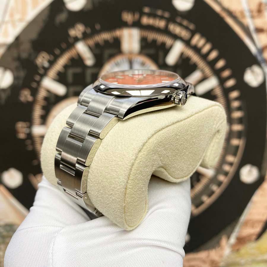 Rolex Oyster Perpetual "Coral" 41mm 124300 Red Dial Pre-Owned - Gotham Trading
