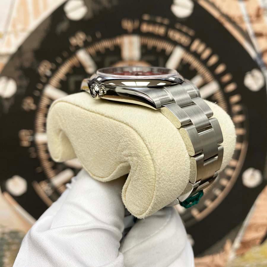 Rolex Oyster Perpetual "Coral" 41mm 124300 Red Dial Pre-Owned - Gotham Trading