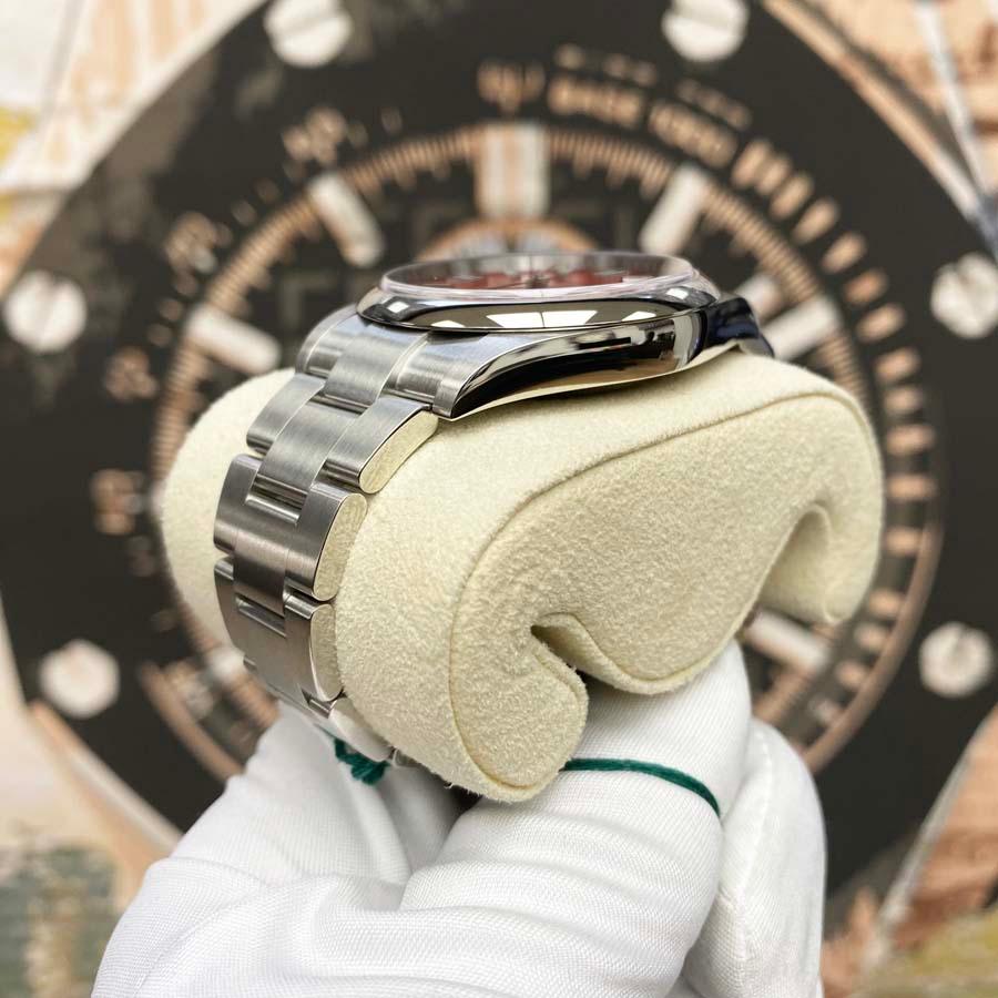 Rolex Oyster Perpetual "Coral" 41mm 124300 Red Dial Pre-Owned - Gotham Trading