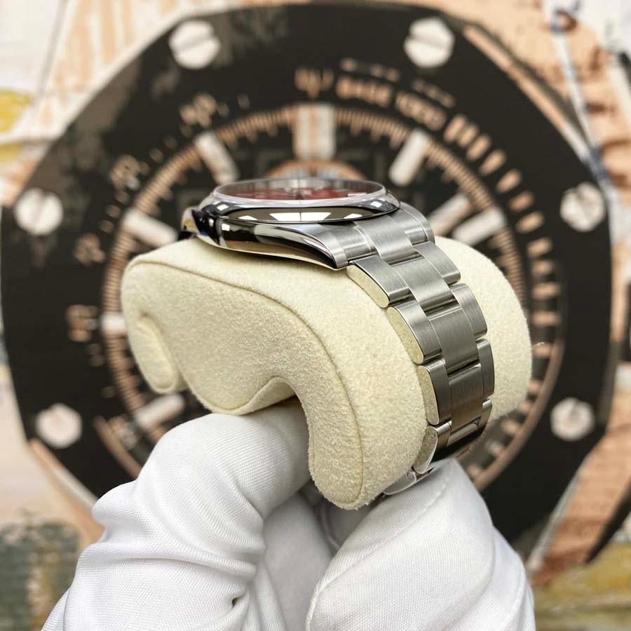 Rolex Oyster Perpetual "Coral" 41mm 124300 Red Dial Pre-Owned - Gotham Trading