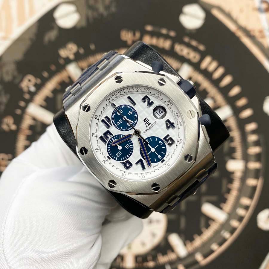 Audemars Piguet Royal Oak Offshore Chronograph 42mm 26170ST.OO.D305CR.01 White Dial Pre-Owned - Gotham Trading