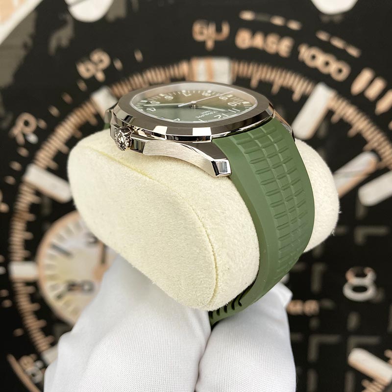 Patek Philippe Aquanaut White Gold 42mm 5168G Khaki Green Dial