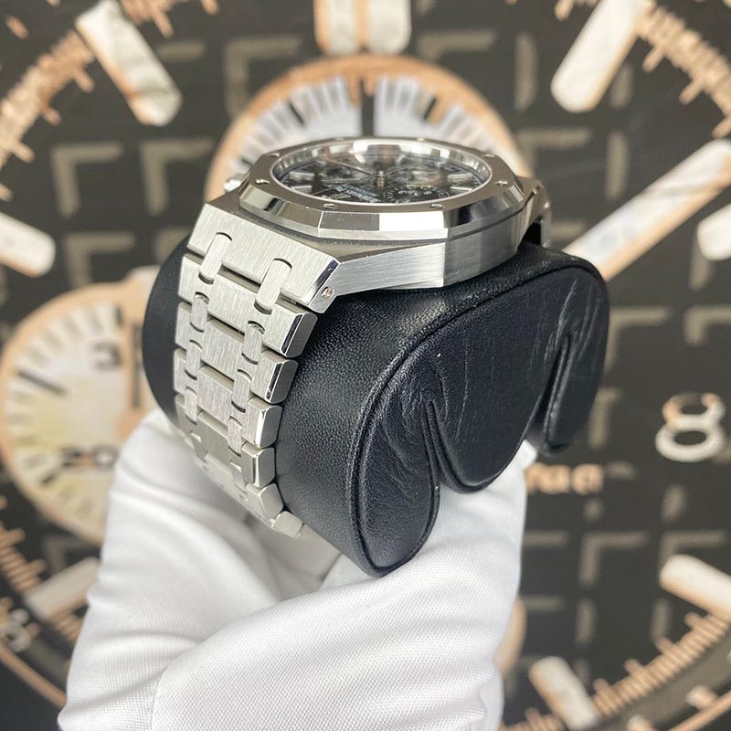 Audemars Piguet AP SERVICED 2024 Royal Oak Chronograph 41mm 26320ST Black Dial Pre-Owned