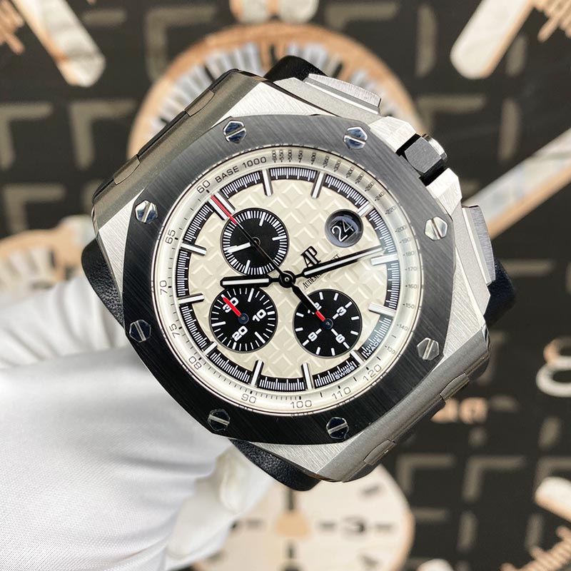 Audemars Piguet AP SERVICED Royal Oak Offshore 44mm 26400SO.OO.A002CA.01 White Dial Pre-Owned