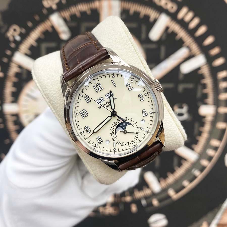 Patek Philippe Grand Complications Perpetual Calendar 40mm 5320G Cream Dial NEW - Gotham Trading