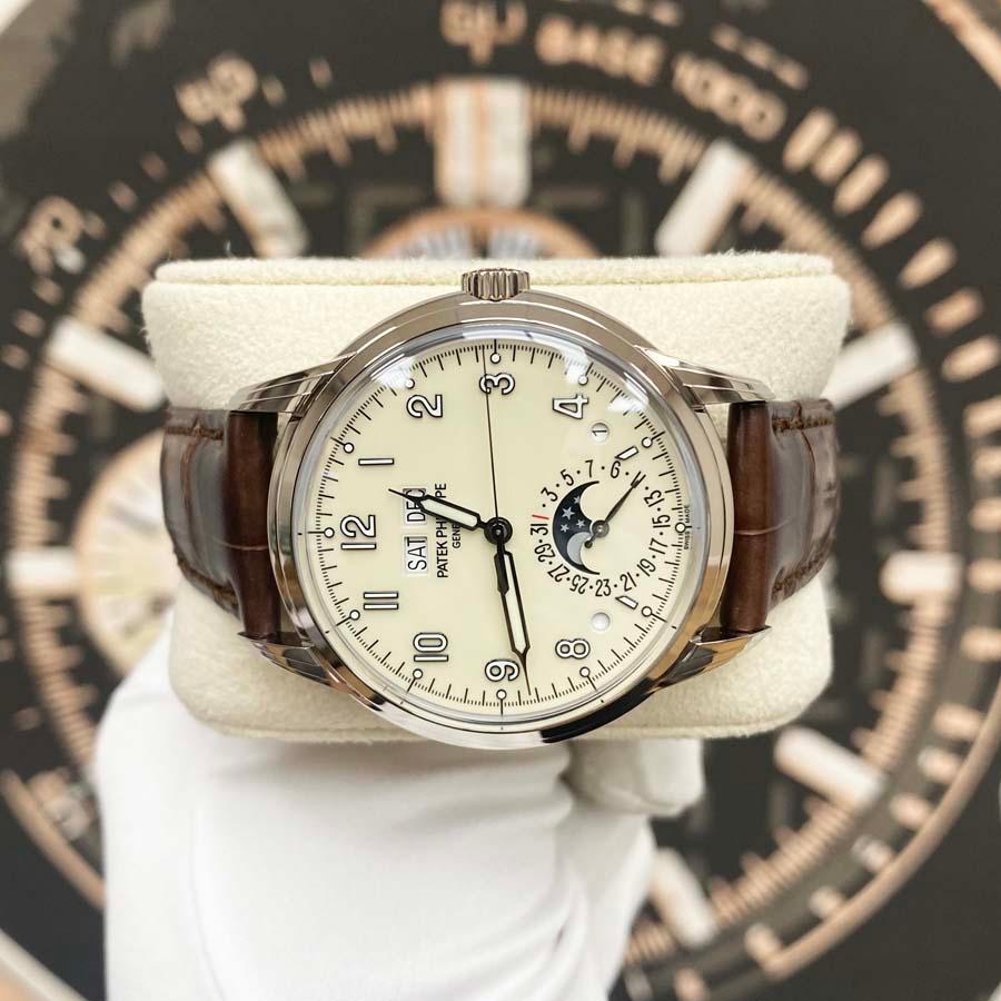 Patek Philippe Grand Complications Perpetual Calendar 40mm 5320G Cream Dial NEW - Gotham Trading