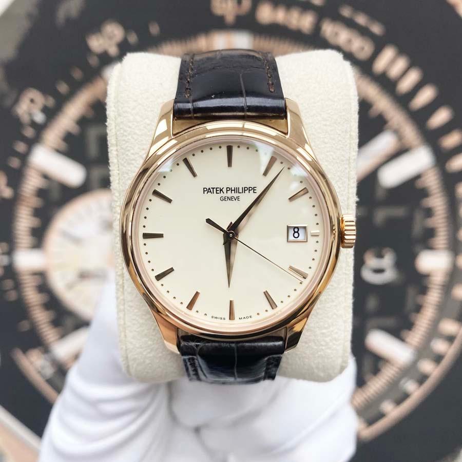 Patek Philippe Calatrava 39mm 5227R Ivory Dial Pre-Owned - Gotham Trading